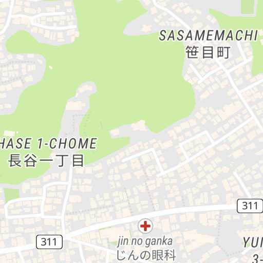 シンプル地図鎌倉 Scribble Maps