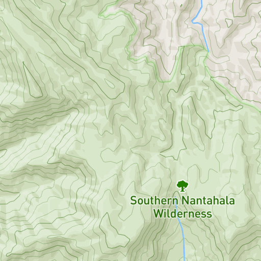 Southern Nantahala Wilderness Map Southern Nantahala Wilderness: Standing Indian Mountain Via Lower Ridge  Trail : Scribble Maps
