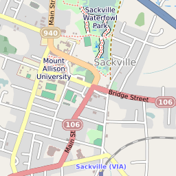 Map Of Sackville Nb Sackville Nb : Scribble Maps